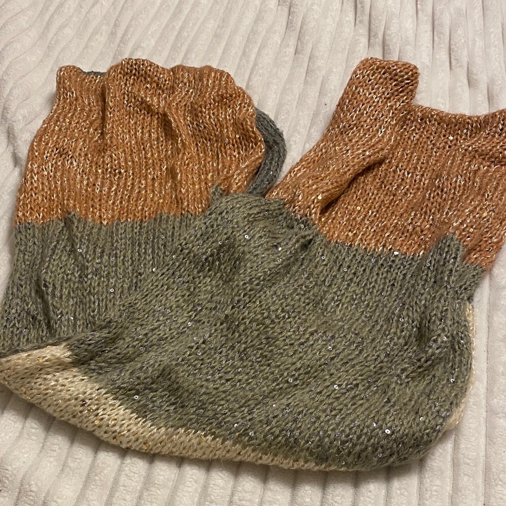 Three-Tone Knit scarf